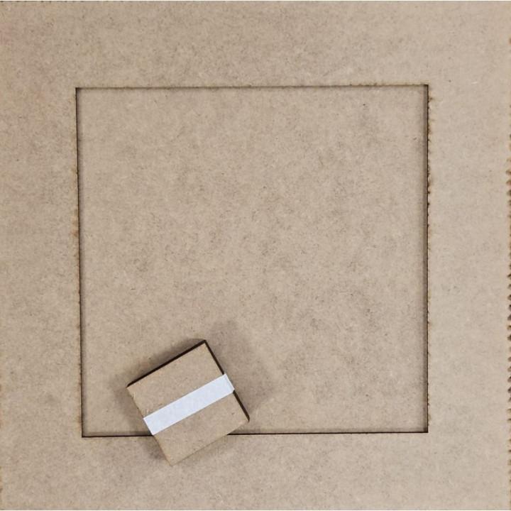 Cuadro DM 45x45cm con 9 cuadrados