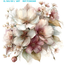 Transfer DTF Flores Vintage