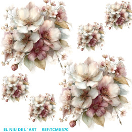 Transfer DTF Flores Vintage