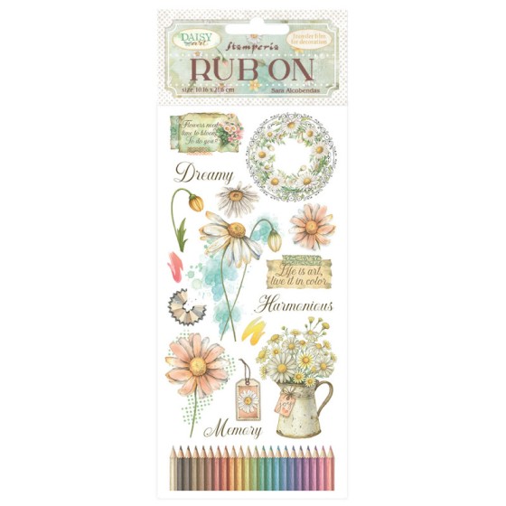 copy of Rub-on Stamperia 10.16x21.6 cms. precious rayas