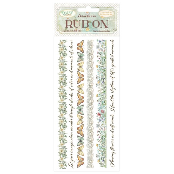 copy of Rub-on Stamperia 10.16x21.6 cms. precious rayas