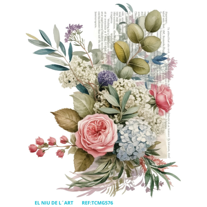 Transfer DTF Flores Vintage