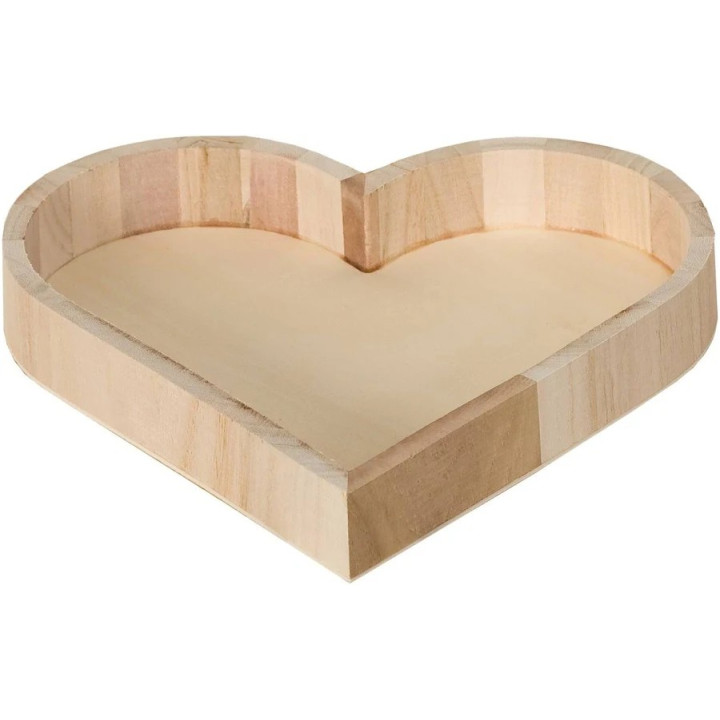 Corazón en Madera Clara