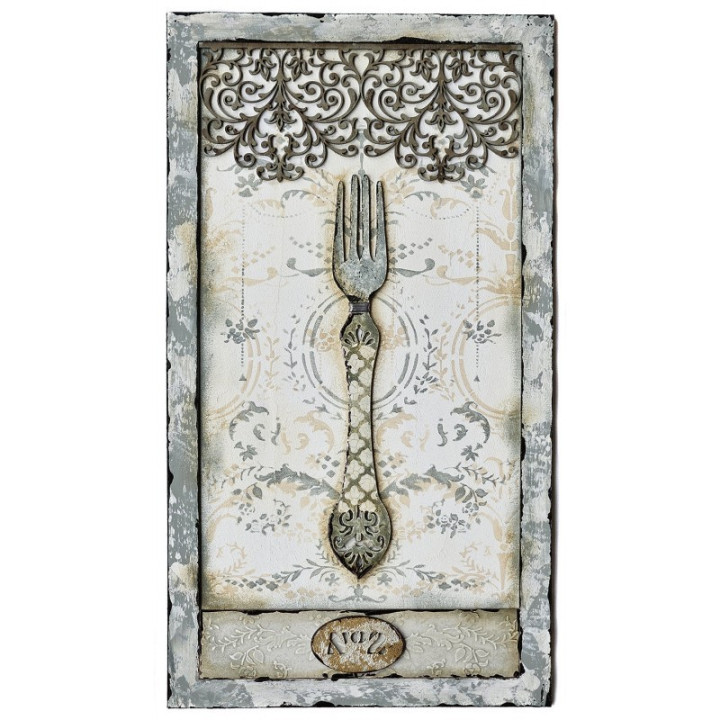 Cuadro DM tenedor 45x25cm