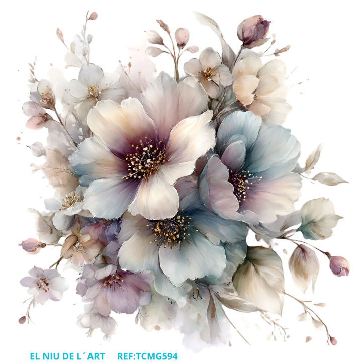 Transfer DTF Flores Vintage