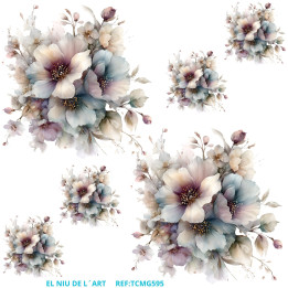 Transfer DTF Flores Vintage