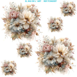 Transfer DTF Flores Vintage