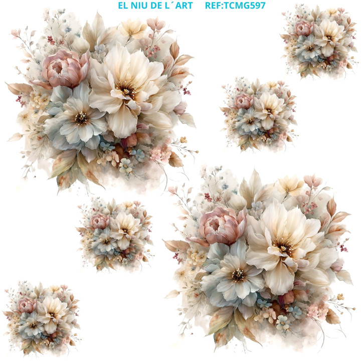 Transfer DTF Flores Vintage