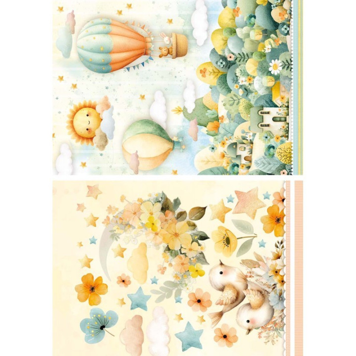 Rice Paper A5 MIXED 8/Pkg A walk in Venice
