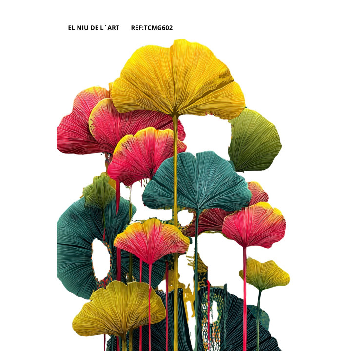 Transfer DTF Folhas Ginkgo
