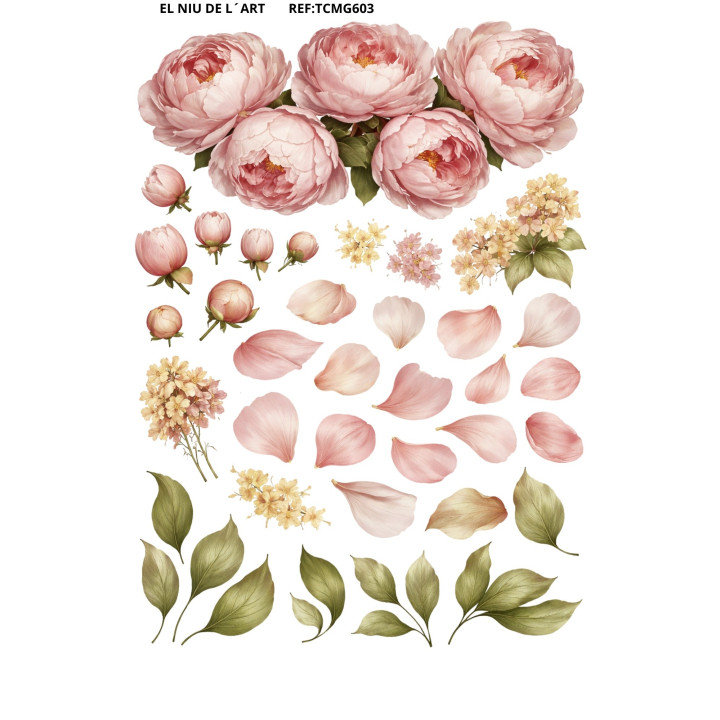 Transfer DTF Complementos Flores