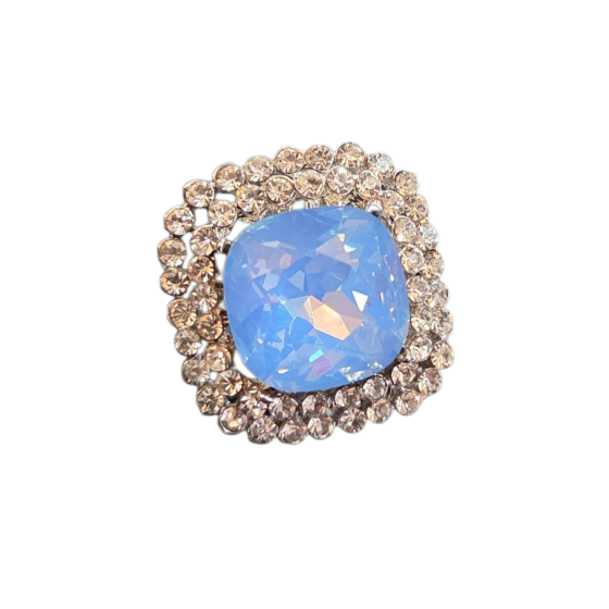 BISUTERÍA 6 AZUL CUADRADO*