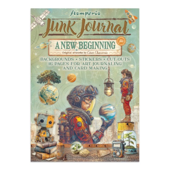 Junk Journal Stamperia Backgrounds A new Beginning