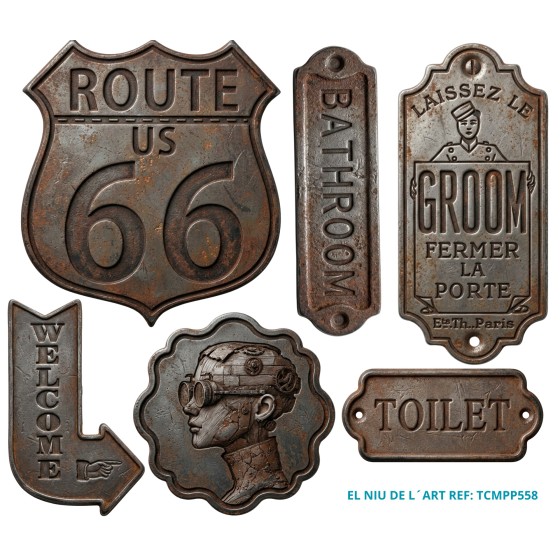 Transfer Vintage Industrial DTF P558