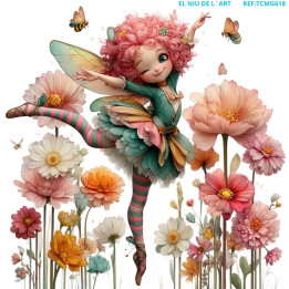 Transfer DTF Hada entre Flores