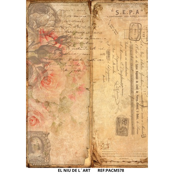 copy of CÓMICS-0041. PAPEL DE ARROZ CÓMICO PARA DECOUPAGE.