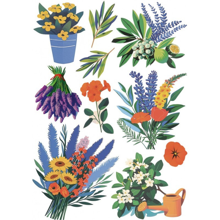Rice Paper A5 MIXED 8/Pkg Riviera Dream