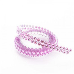 ADHESIVE STONES ON A ROLL 0,9M - PINK
