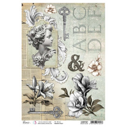 Rice Paper A4 Ornate Bloom