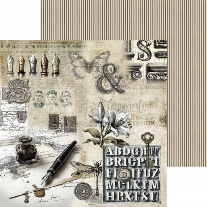 Typographic Paper Pad 12x12"