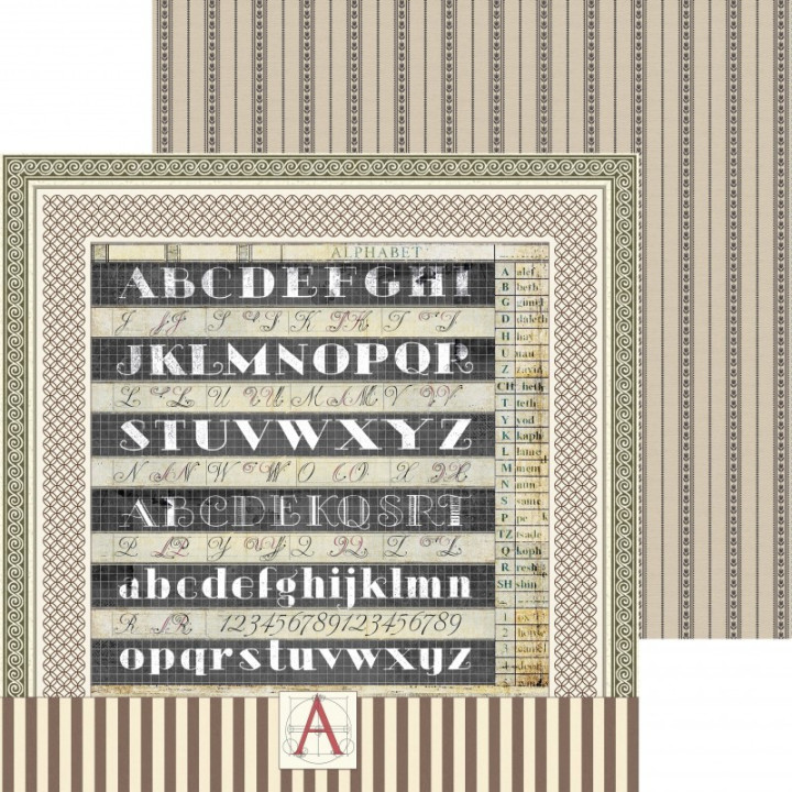 Typographic Paper Pad 12x12"