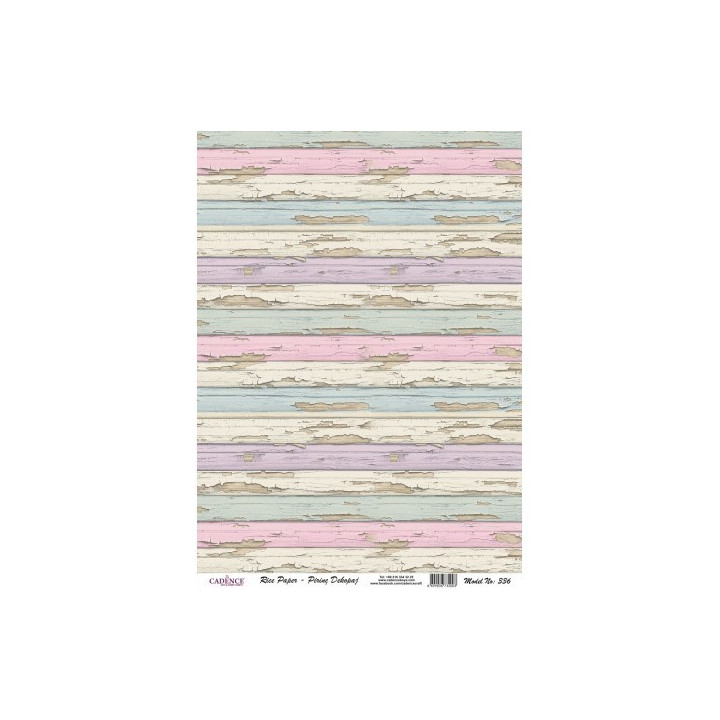 Papel de Arroz MADERA SHABBY CHIC