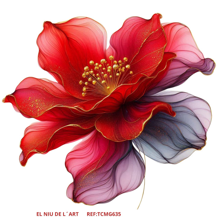 Transfer DTF Flor Vermelha