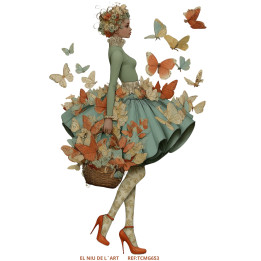 Transfer DTF Mujer Mariposas