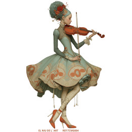 Transfer DTF Mujer Violin