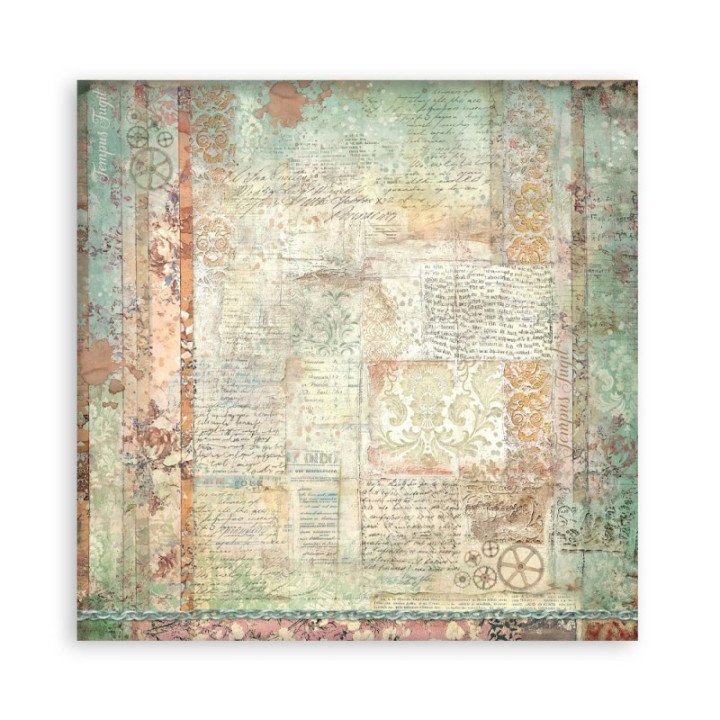 Colección Scrap Stamperia 20.3x20.3 a una cara Gardens of Time***