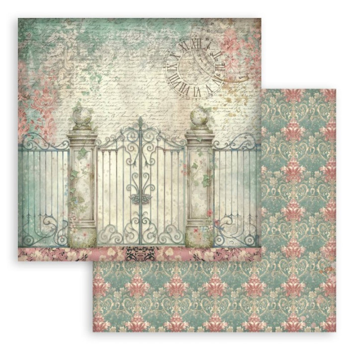 Colección Stamperia 30 x30 backgrounds Gardens of Time