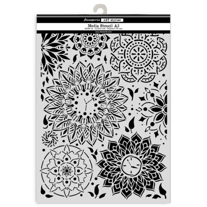 Stencil Stamperia Din A-3 Diseño de mandala