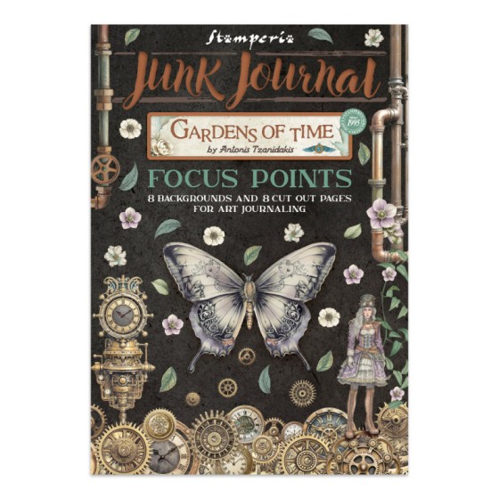 Junk Journal A5 Focus Points Stamperia Gardens of Time