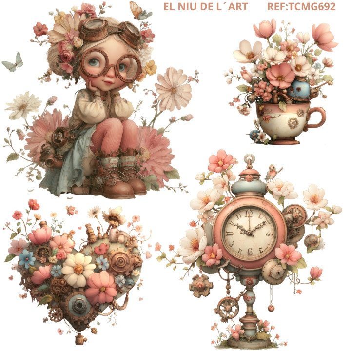 Transfer DTF Conjunto Steampunk