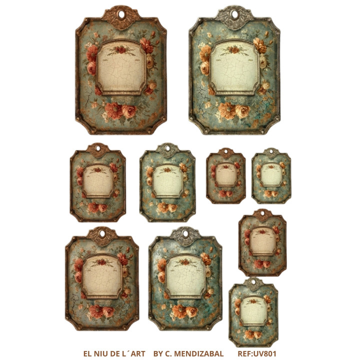 Transfer Etiquetes  Vintage C. MENDIZABAL