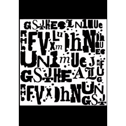 Stencil Letras  15x15