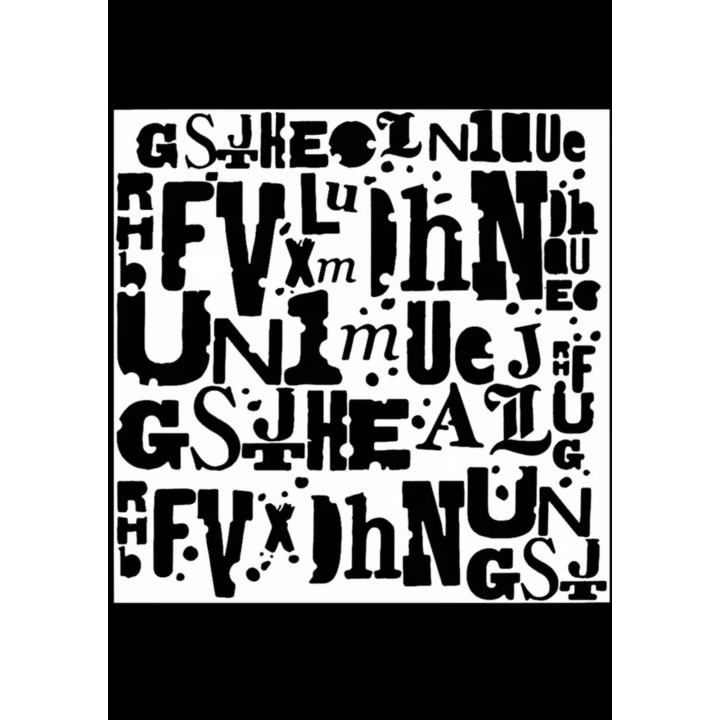 Stencil Letras  15x15