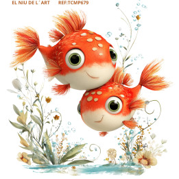 Transfer Peixinhos Infantis DTF