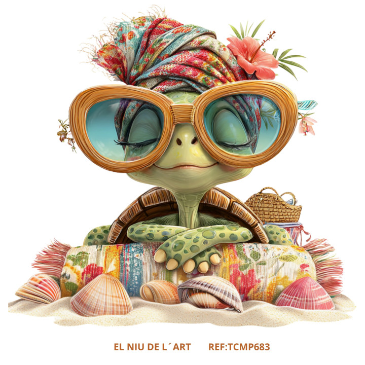 Transfer Tortuga Infantil DTF