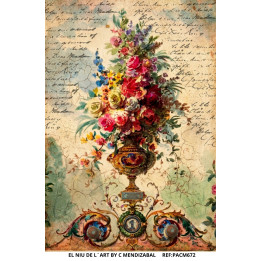 Papel de Arroz  FLORES Vintage