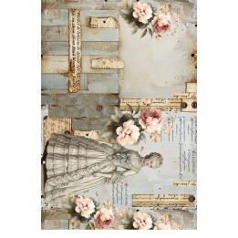 Papel de Arroz  FLORES Vintage