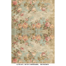 Paper d'arròs Flors Vintage