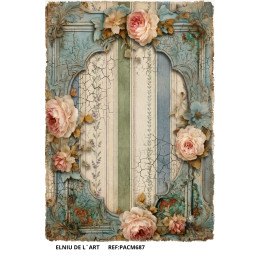 Papel de Arroz  Memorias Florales-687