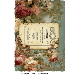Paper d’arròs  Roses i Engranatges