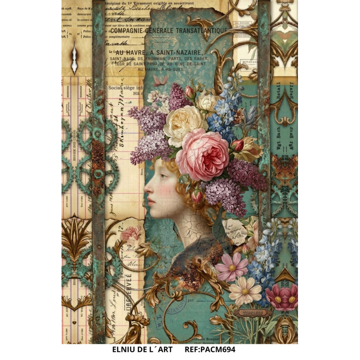 Papel de Arroz  Memorias Florales