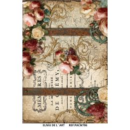Papel de Arroz  Memorias Florales
