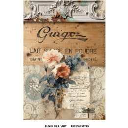 Papel de Arroz  Vintage Market Flowers