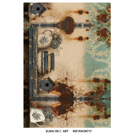Papel de Arroz  Vintage Market Flowers