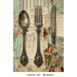 Papel de Arroz  Vintage Market Flowers