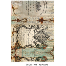 Papel de Arroz  Vintage Market Flowers